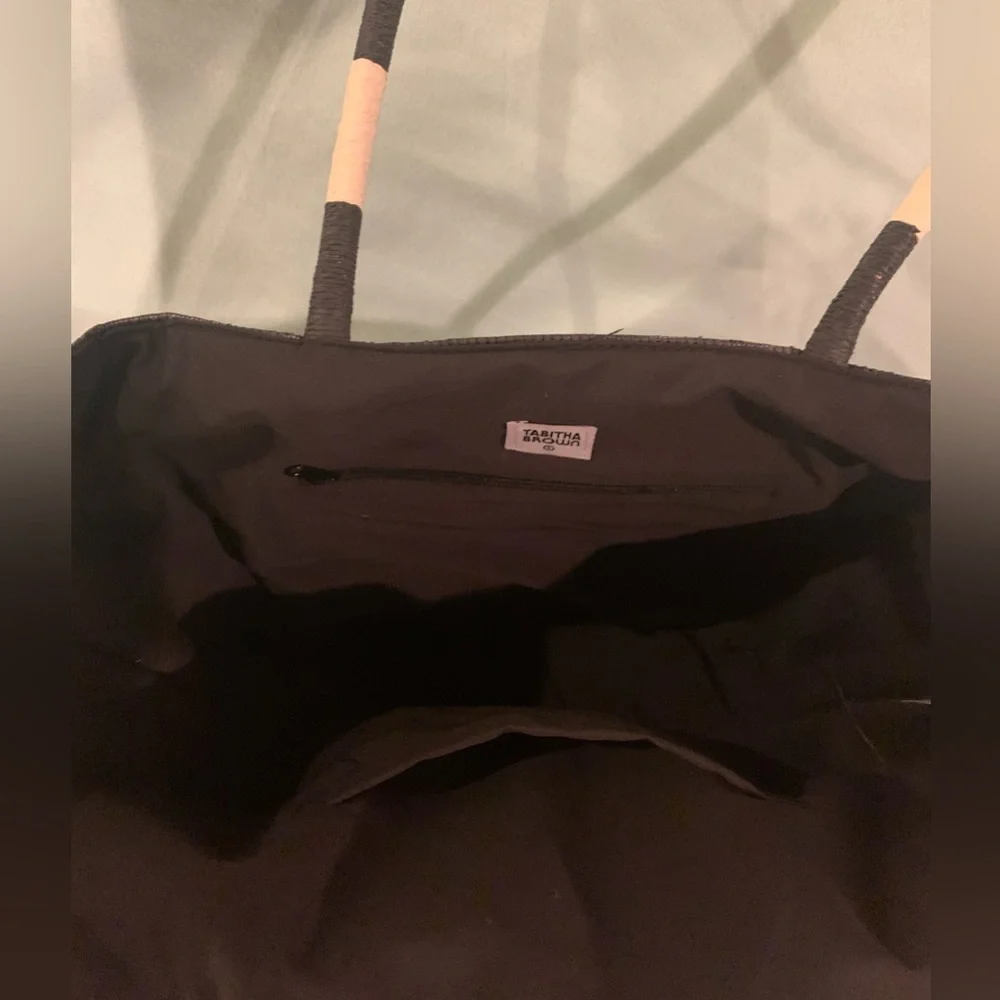 Tabitha Brown x Target Large Woven Palm Tote Bag NWT